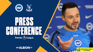 Roberto De Zerbi's Crystal Palace Press Conference: International Break \u0026 Mitoma Contract