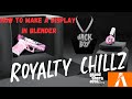 How to make display in blender for chains, clothes, guns, etc  gta 5 fivem