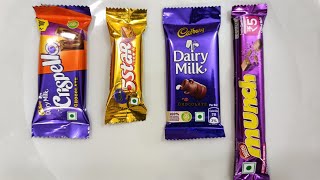 Crispello vs 5star vs dairymilk vs munch | chocolate video