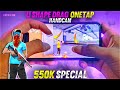 💥550K Special Video Handcam💥 'U' Drag Onetap Tips and Tricks Tamil // FreeFire