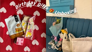 Birthday Gifts Unboxing 👗🍭🎁