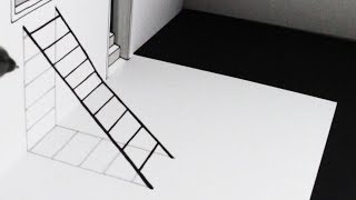 How to Draw a 3D Ladder: Step by Step