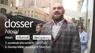 Define “dosser” 🤔 Dictionary Corner with Tyson Fury