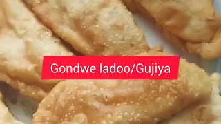 Gondve laddu recipe in traditional Punjabi style ||Gujiya recipe || sweets || Gondwe laddo ||