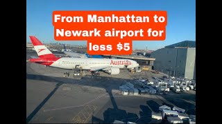 Manhattan to Newark airport less than $5