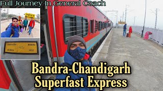 Bandra T -Chandigarh Sup. Express/22451/ 27 Hours Full Journey In General Coach/Mumbai To Shimla EP1