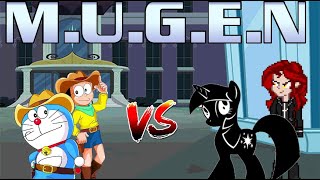 MUGEN Battle 97: Doraemon and Nobita Nobi vs Evil Twilight Sparkle and Demon Sunset Shimmer