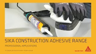Professional Construction Adhesive Applications