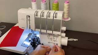 Threading the BERNINA L460 Overlocker