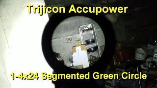 Trijicon Accupower 1-4x24 - Green Segmented Circle - First Person Review