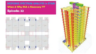 Response Spectrum Analysis in ETABS for a 16 Storied Building_ Episode 22