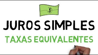 JUROS SIMPLES | TAXAS EQUIVALENTES | EXEMPLOS PRÁTICOS