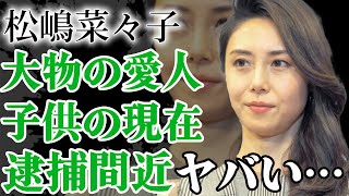 松嶋菜々子の子供の現在や逮捕間近の真相に驚愕…大物すぎる愛人の正体や『GTO』でも有名な夫・反町隆史との離婚調停の全貌に震えが止まらない…【芸能】