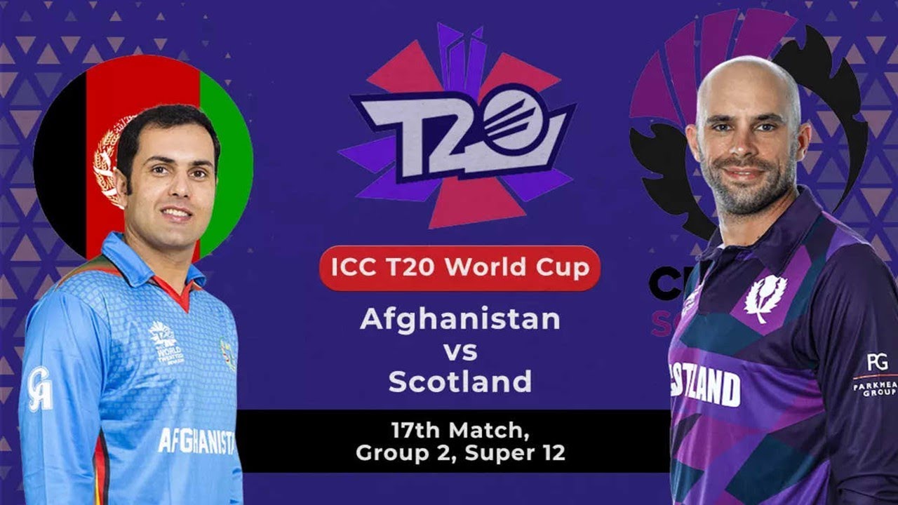 LIVE Score And Commentary Afghanistan Vs Scotland | AFG Vs SCO | SCO Vs ...