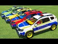 POLICE OF COLORS ! TRANSPORTING DACIA POLICE CARS WITH MAN TRUCKS ! Farming Simulator 22