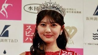 石川さゆりの姪・19歳の石川満里奈さん　ミス日本グランプリ！「ミス着物」とW受賞　涙ぐみ「母に感謝」