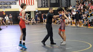 Christian Sandoval of Oswego WC [R] v. Evan Glowinski of Team Tortorice Wrestling [B] (120)