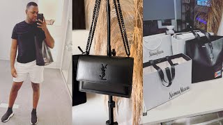 VLOG: MY NEW YSL MEDIUM SUNSET BAG + $5K NEIMAN MARCUS HAUL + SPEND A WEEKEND WITH ME| JUSTINSTEELO