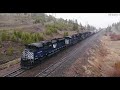 montana rail link mullan pass helpers u0026 the ml 4k mrl 3rd sub april 2 2022 dji inspire 2