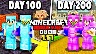 we survived 200 days in 1.17 DUOS Hardcore Minecraft...