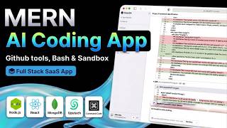 MERN AI Coding SaaS App with Node.js & React - GitHub, Bash, Sandbox, Command Code | Full Course