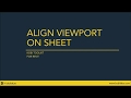 Align Viewport on Sheet