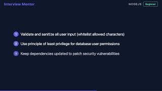 How to Prevent SQL Injection in Node.js