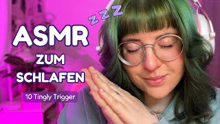 ASMR zum Einschlafen 😴 10 Trigger für Tingles & Schlaf (Tapping, Flüstern, Pinsel & mehr)