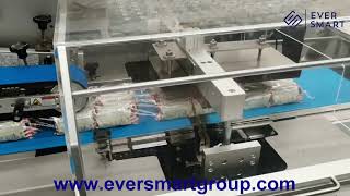 Sandwich biscuit secondary packaging system|multi row packaging system