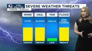 Storms possible late Friday - April 16, 2026
