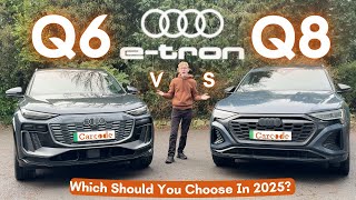 Q6 e-tron S line VS Q8 e-tron 55 Black Edition, Which Is Best In 2025? (UK)(4K) | Carcode