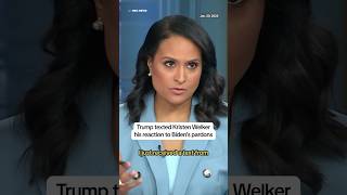 Trump texted Kristen Welker his reaction to Biden's pardons