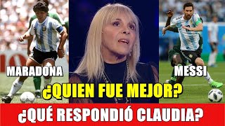 ¿MESSI O MARADONA? Lo que Claudia Villafañe respondía en Telefé, cuando Diego aún vivía (02-02-2020)