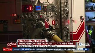 Henderson restaurant catches fire