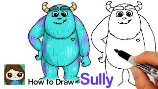 How to Draw Sulley Easy | Monsters Inc.