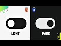 How to make CSS Switch / toggle / custom checkbox✅ | Dark Mode tutorial |