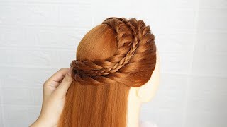 New Easy \u0026 Beautiful hairstyle - Latest hairstyle for birthday girl | Open hairstyle for party girls