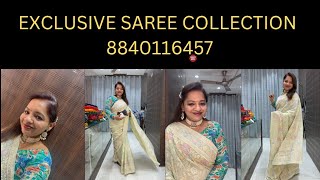 Exclusive SAREE COLLECTION 8840116457 #Live 244 #saree  #wedding  #onlineshopping