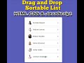 Drag and Drop Sortable List using HTML CSS & JavaScript