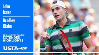 John Isner vs. Bradley Klahn Extended Highlights | 2018 US Open Round 1