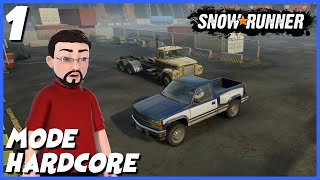 Début d'une aventure très onéreuse ! - Snowrunner hardcore #1 One X