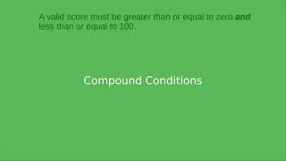 Chapter 5: Compound Conditions