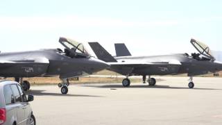 USAF F-35A Startup \u0026 Afterburner Takeoff