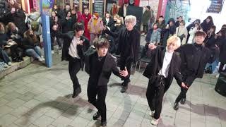 20191208. ANTARES (KINGDOMS CREW). BTS 'GO GO' COVER. BEAUTIFUL SONG, EXHILARATING BUSKING.