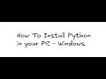 Install Python + VS Code | Full Setup Guide for Complete Beginners