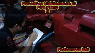 Preventive Maintenance of Fire Pump