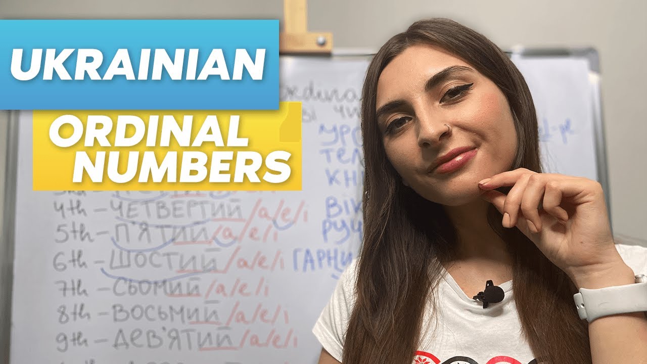 UKRAINIAN ORDINAL NUMBERS - YouTube