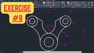 AutoCAD 2D Basic Drawing For Beginners #8