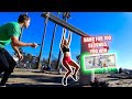 Hang For 100 Seconds, You Win $100 vs BODYBUILDERS at Venice Beach!