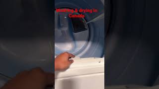 💥துணி துவைத்து காயவைக்கும் வழி. how to wash n dry clothes in canada.#ytshorts #trending #shortsfeed